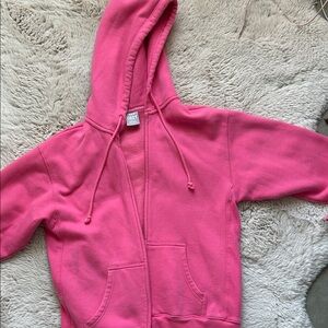Aritzia Pink Hoodie Jacket